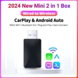 מיני מתאם CarPlay או אנדרואיד אוטו לחיבור סמארטפון למערכת הרכב